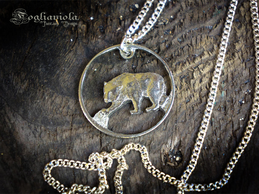 Ciondolo Moneta Orso