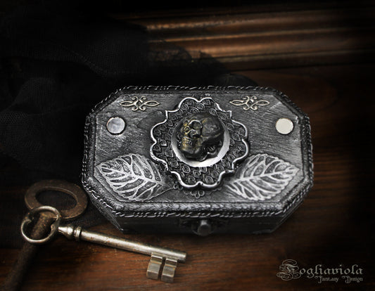 black goth box gift for dark luxury brand fogliaviola