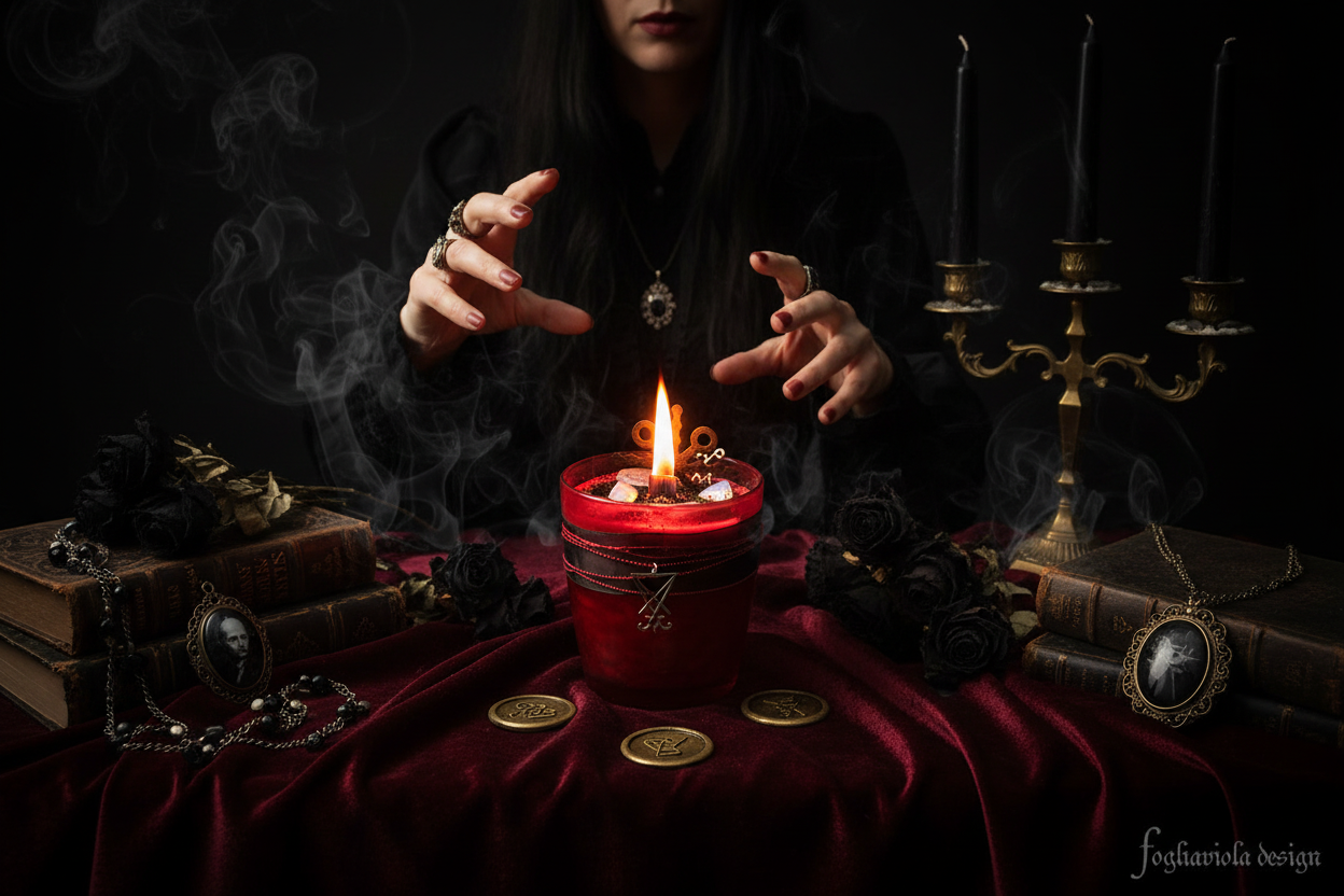 Mary Sibley Salem Candle - Victorian Gothic Witchcraft