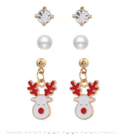 Orecchini renna di Natale