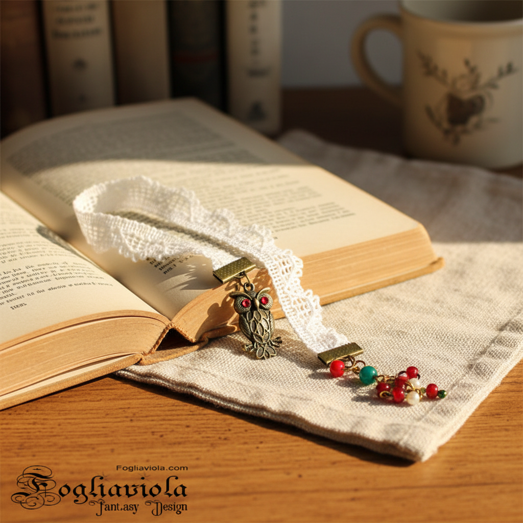Segnalibro Merletto Gufo - Warm 2