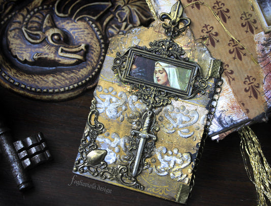 art medieval collection: book, tag and junk journal