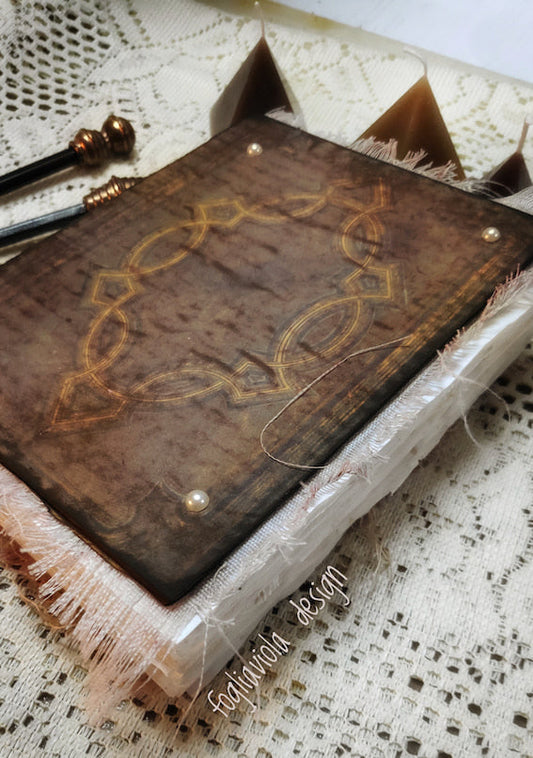 diario artigianale poetcore rilegato a mano in stile vintage