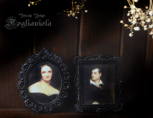 composizione gotica da muro Lord Byron & Mary Shelley
