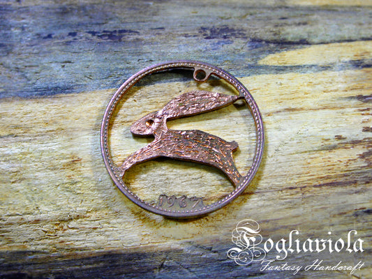 Ciondolo Moneta Lepre