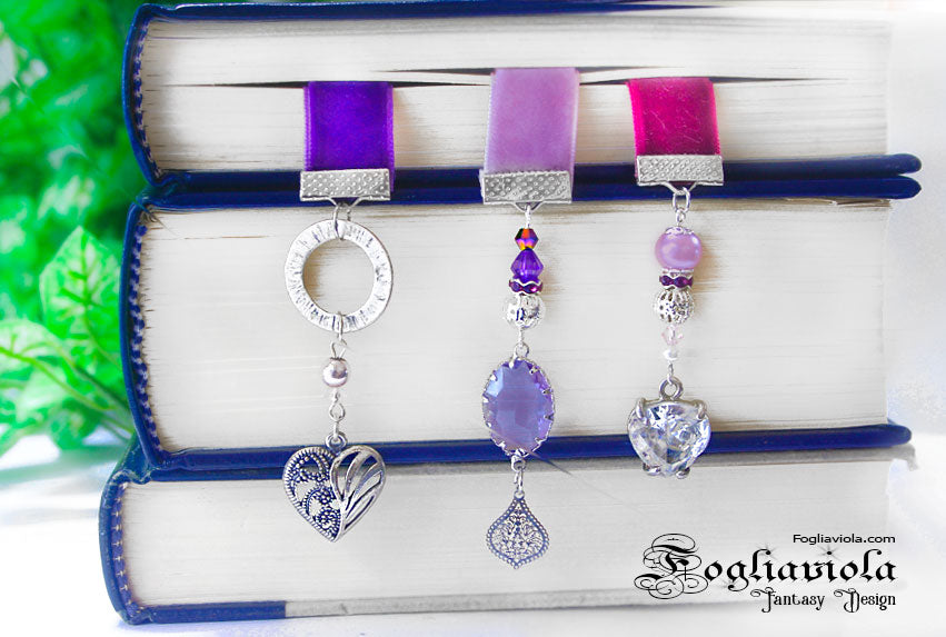 Segnalibro in Velluto: Purple Love
