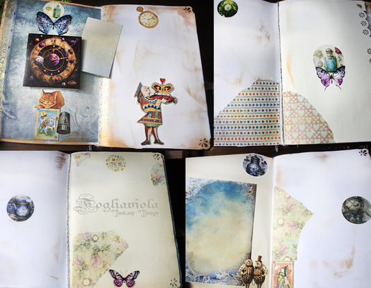 Alice nel Paese delle Meraviglie – Quaderno Creativo Fatto a Mano