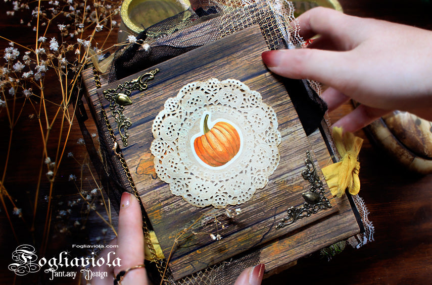 pumpkin autumn junk journal