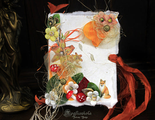 diario autunnale con volpi e funghi by Fogliaviola Fantasy Design