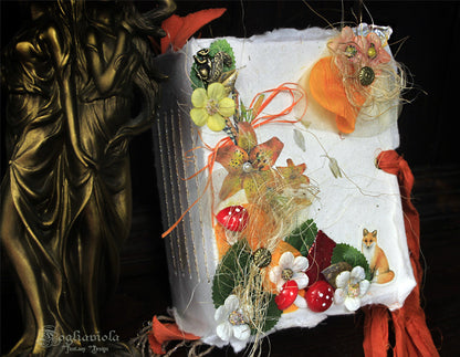 junk journal di bosco con volpi fiori e funghi by Fogliaviola 