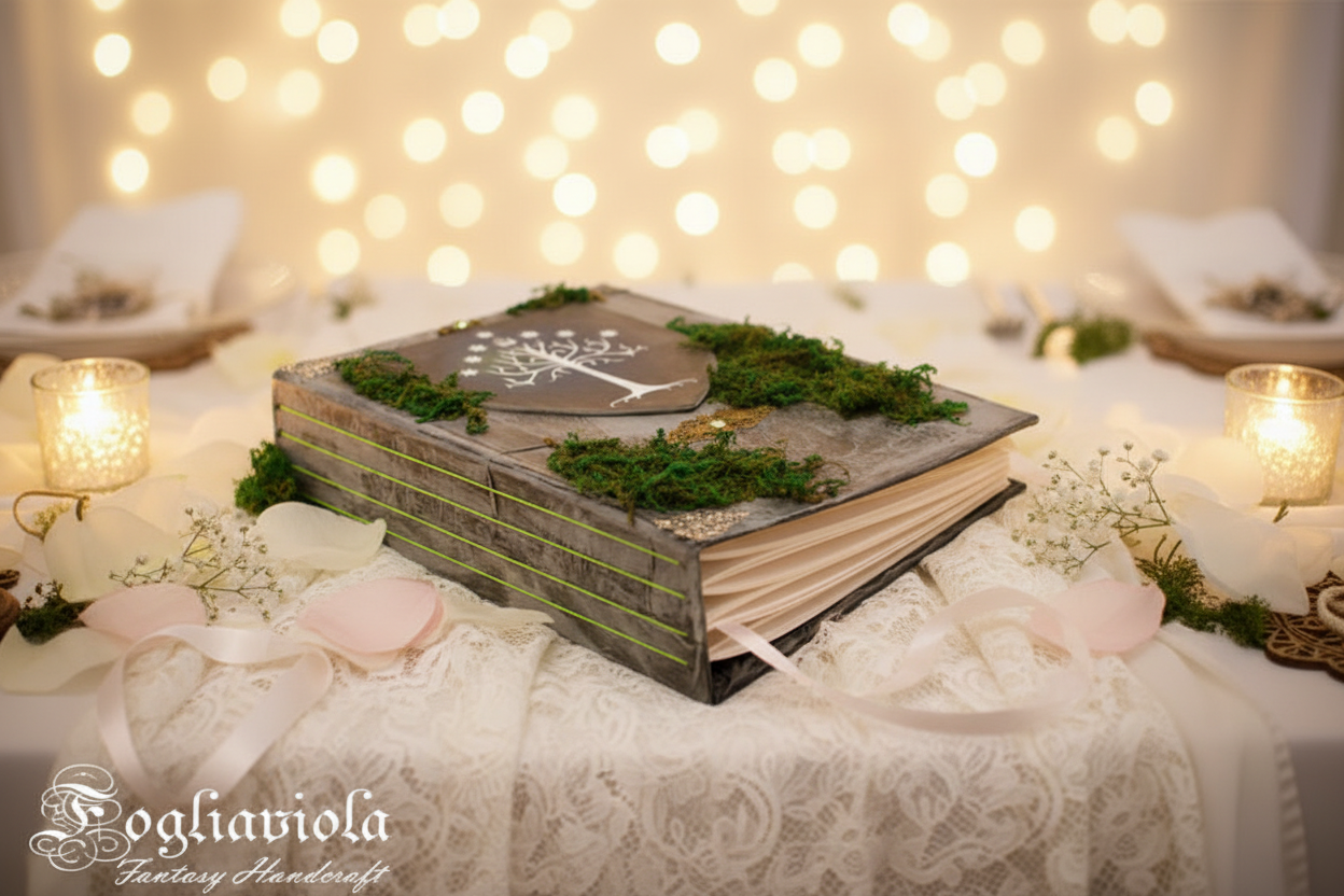 Book of Gondor — Libro Firme per Matrimonio Fantasy a tema Signore degli Anelli LOTR by Fogliaviola
