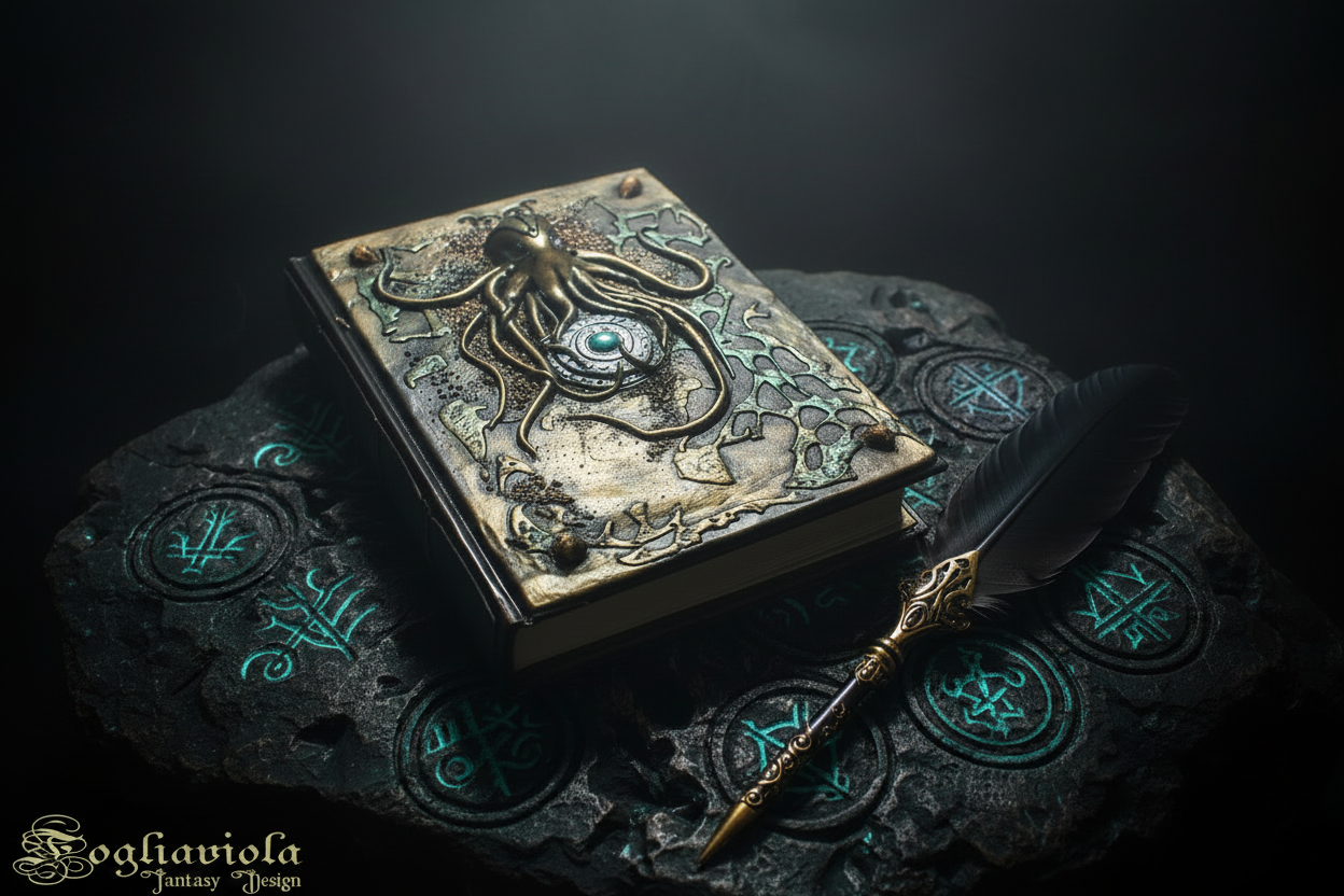 Cthulhu Journal - Fantasy Horror Original Lovecraft Handmade Book