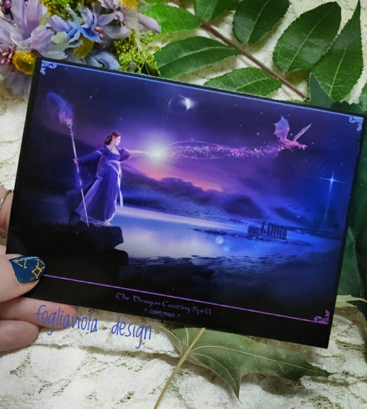 Card The Dragon Casting Spell