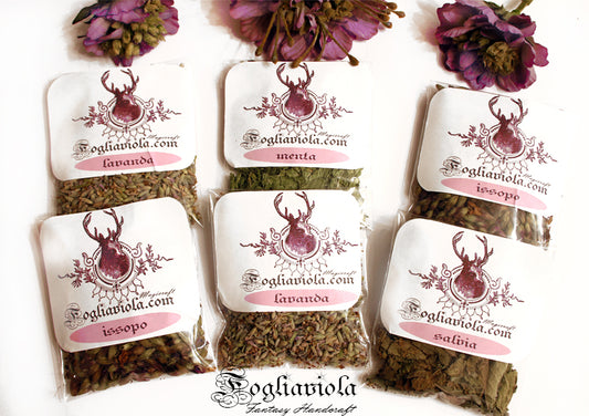 Set di Erbe per strega per rituali, incensi naturali, vestizioni candele, offerte