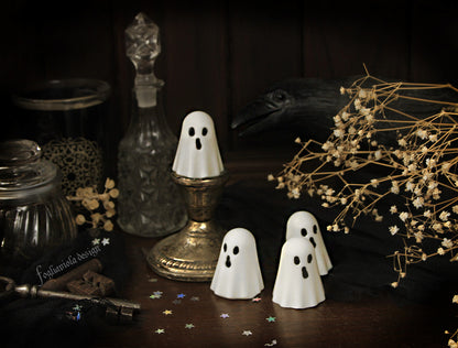 ghost melt wax halloween decor