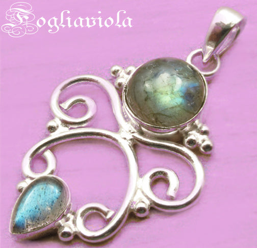 Talismano in Argento e Labradorite