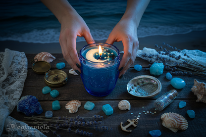 Night Sea Moon Candle Lifestyle - Altare Marino