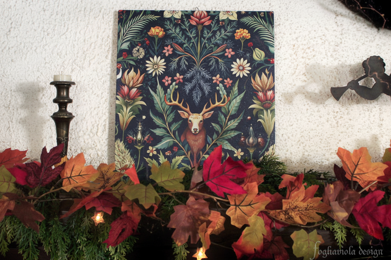 Pannello decorativo da parete in stile cottagecore fairycore 