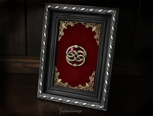 Decoro gotico da parete Ouroboros