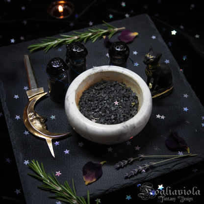 Sale Nero della Strega materiale esoterico per wicca e paganesimo