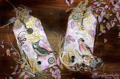 Tags di Primavera chiudipacco idea regalo