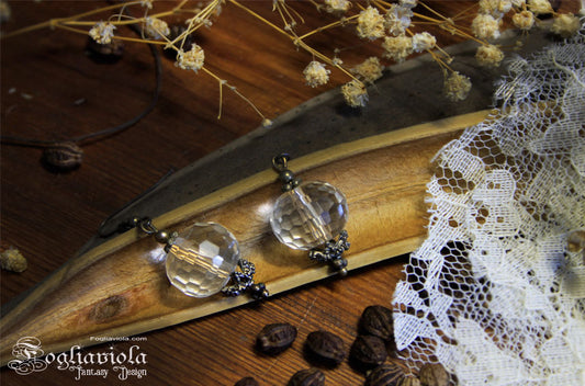 Orecchini vittoriani di cristallo