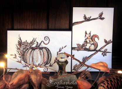 Autumn Cards: Raccolto Autunnale